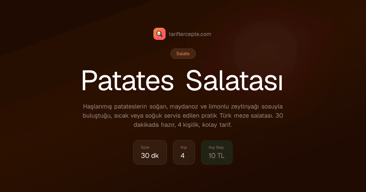 Patates Salatası tarifi