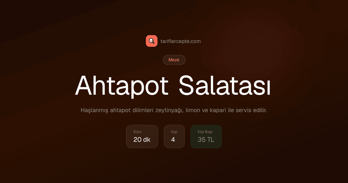 Ahtapot Salatası tarifi
