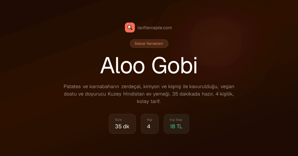 Aloo Gobi tarifi
