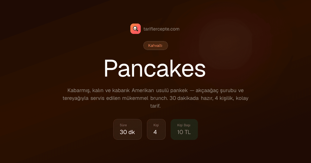 Pancakes tarifi