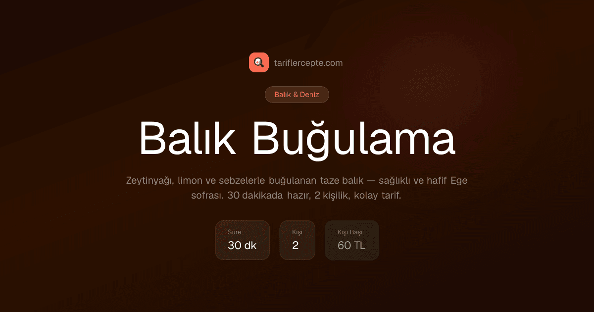 Balık Buğulama tarifi