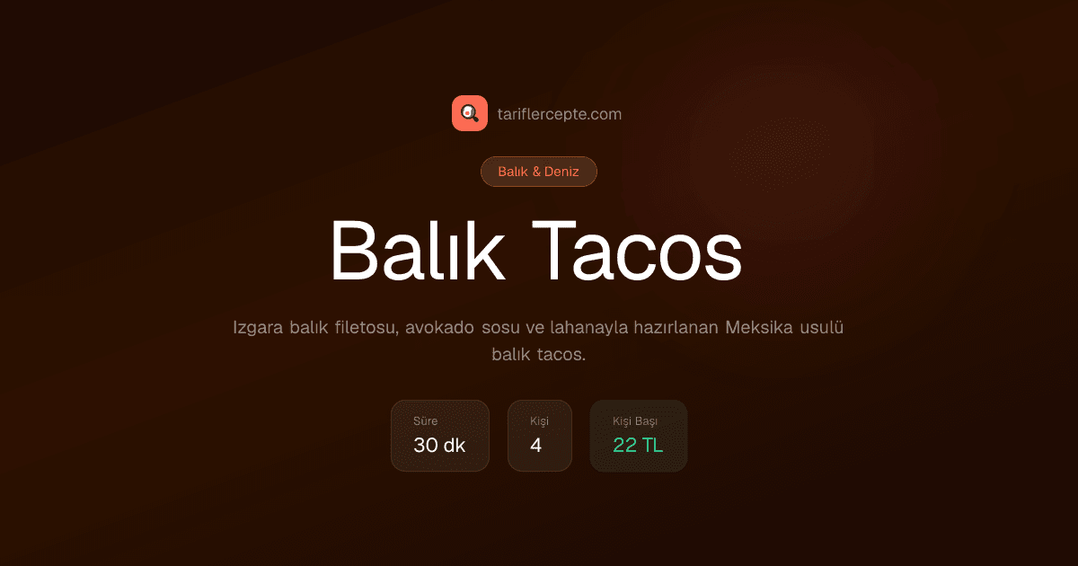 Balık Tacos tarifi