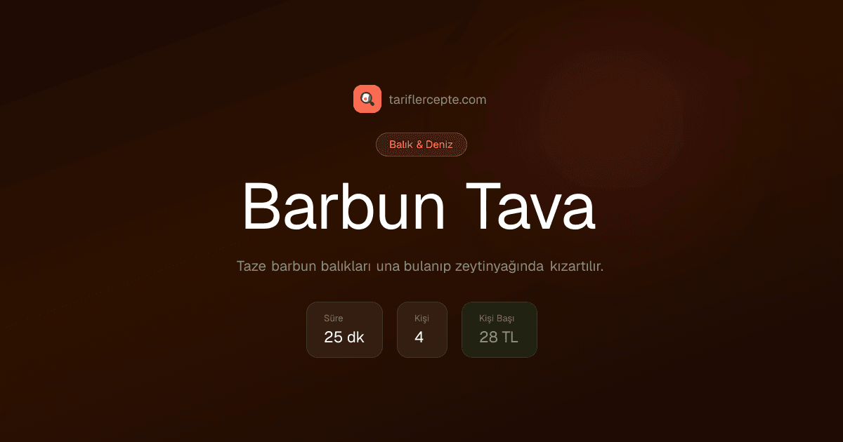 Barbun Tava tarifi