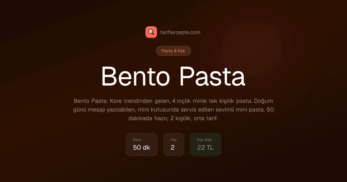Bento Pasta tarifi