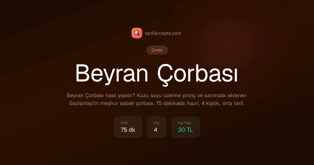 Beyran Çorbası