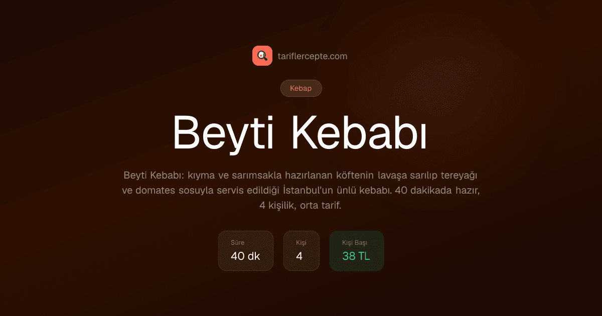 Beyti Kebabı tarifi