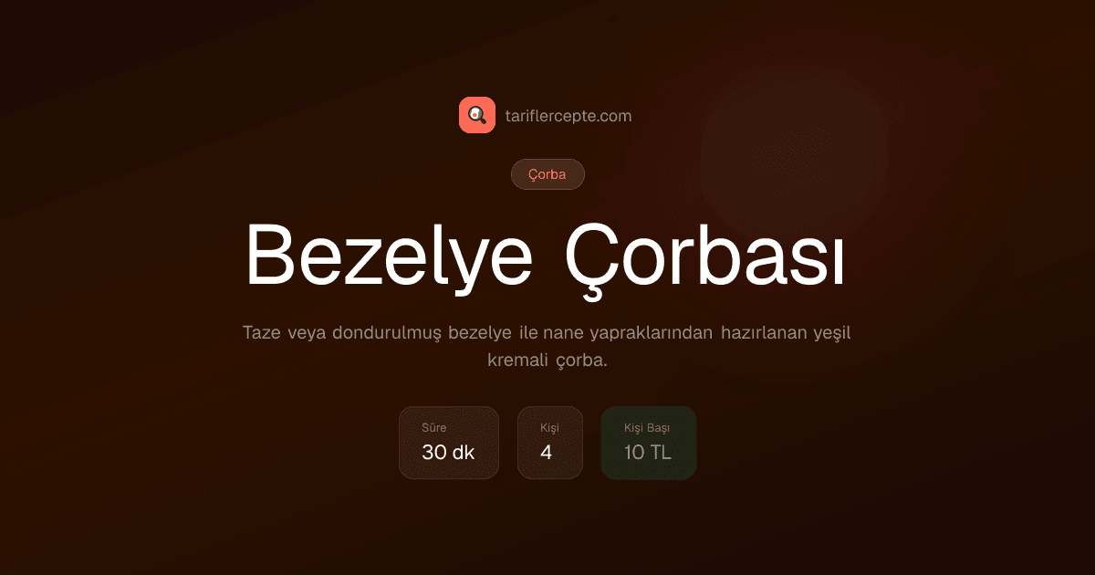 Bezelye Çorbası tarifi