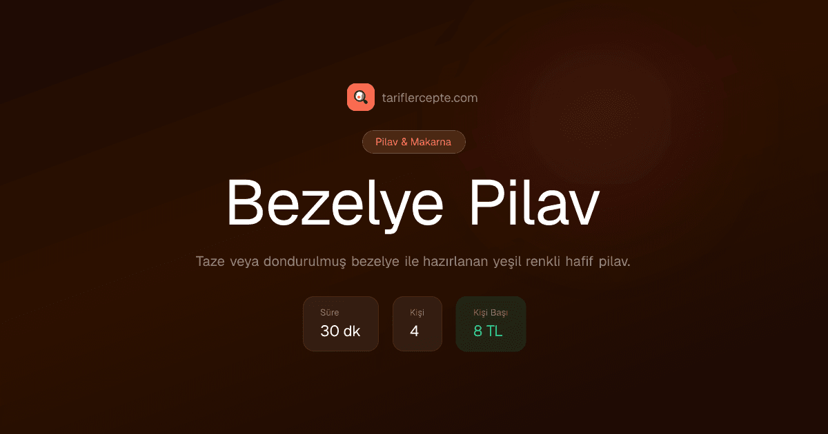 Bezelye Pilav tarifi