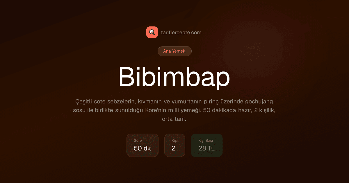 Bibimbap tarifi