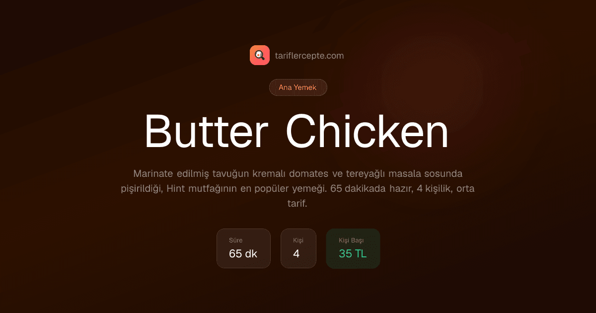 Butter Chicken tarifi