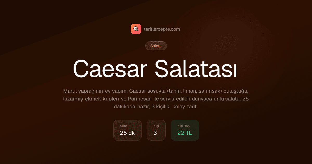 Caesar Salatası tarifi