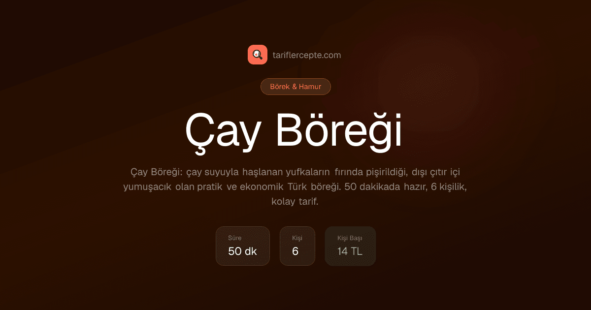 Çay Böreği tarifi