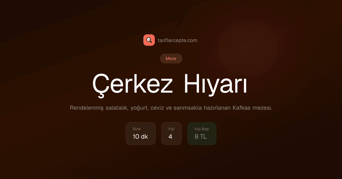 Çerkez Hıyarı tarifi