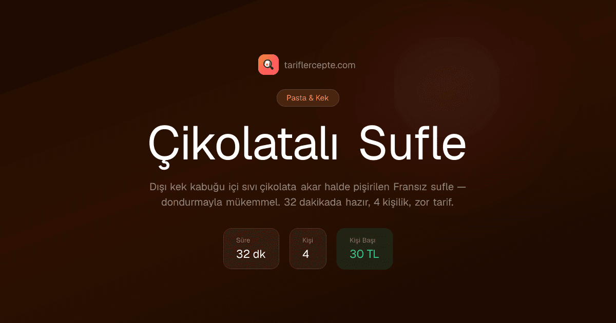 Çikolatalı Sufle tarifi