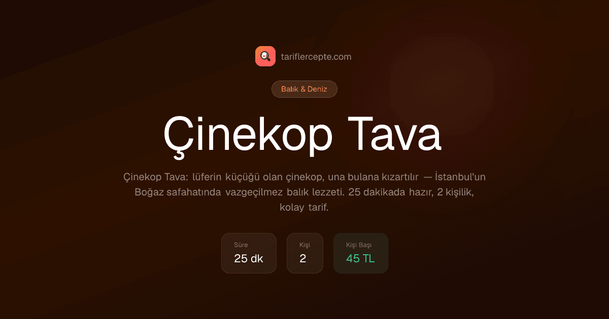 Çinekop Tava tarifi