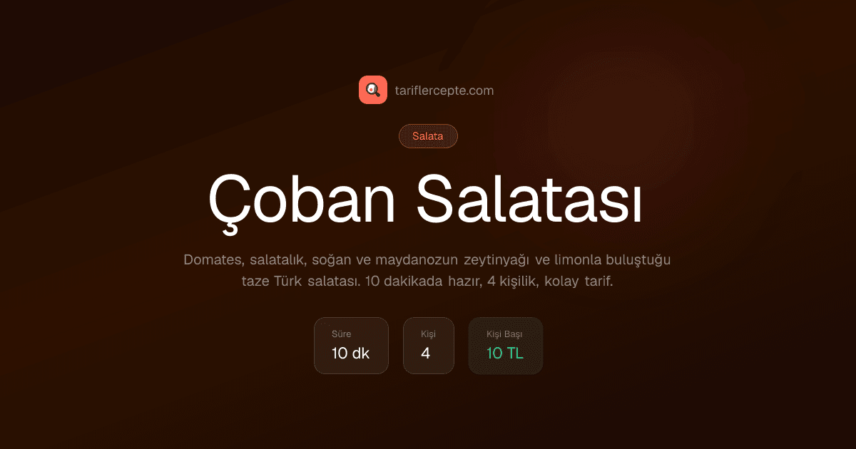 Çoban Salatası tarifi