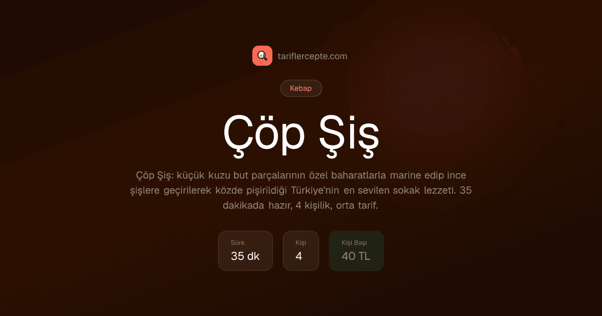 Çöp Şiş tarifi