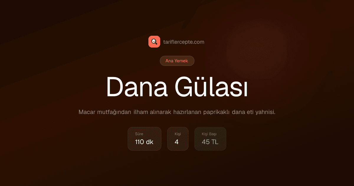 Dana Gülası tarifi