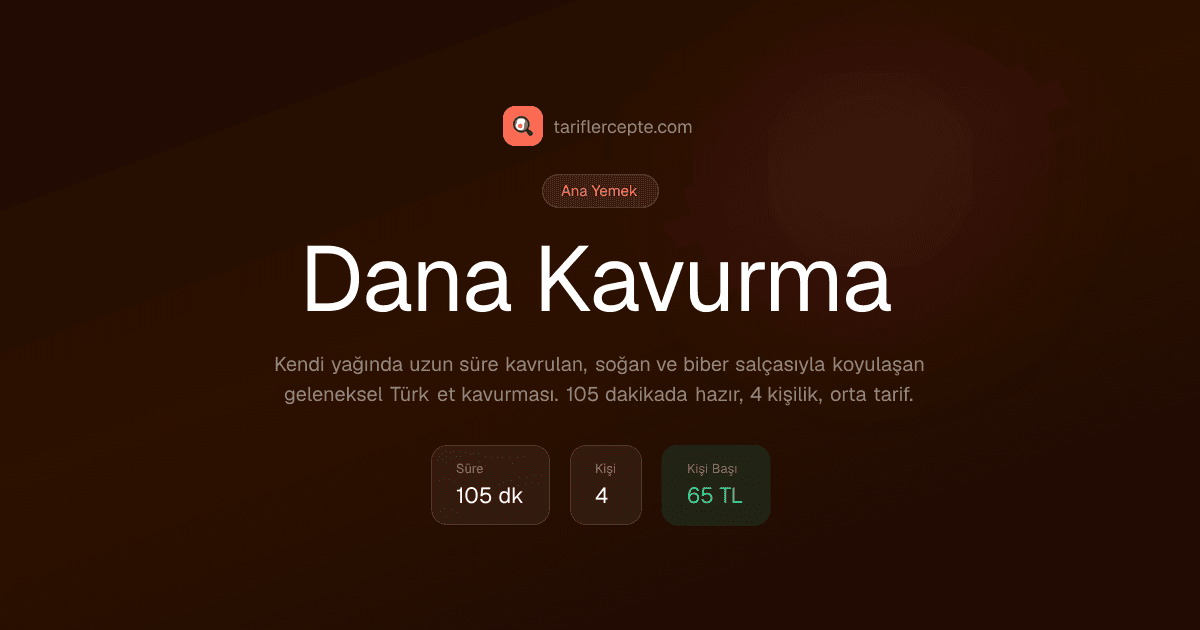 Dana Kavurma tarifi