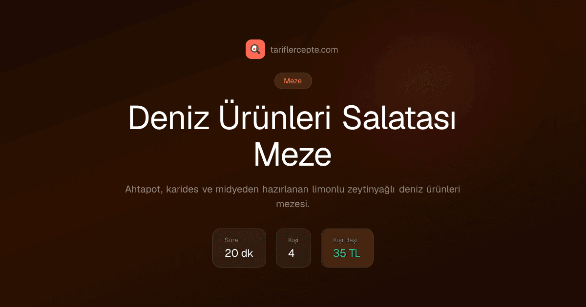 Deniz Ürünleri Salatası Meze tarifi