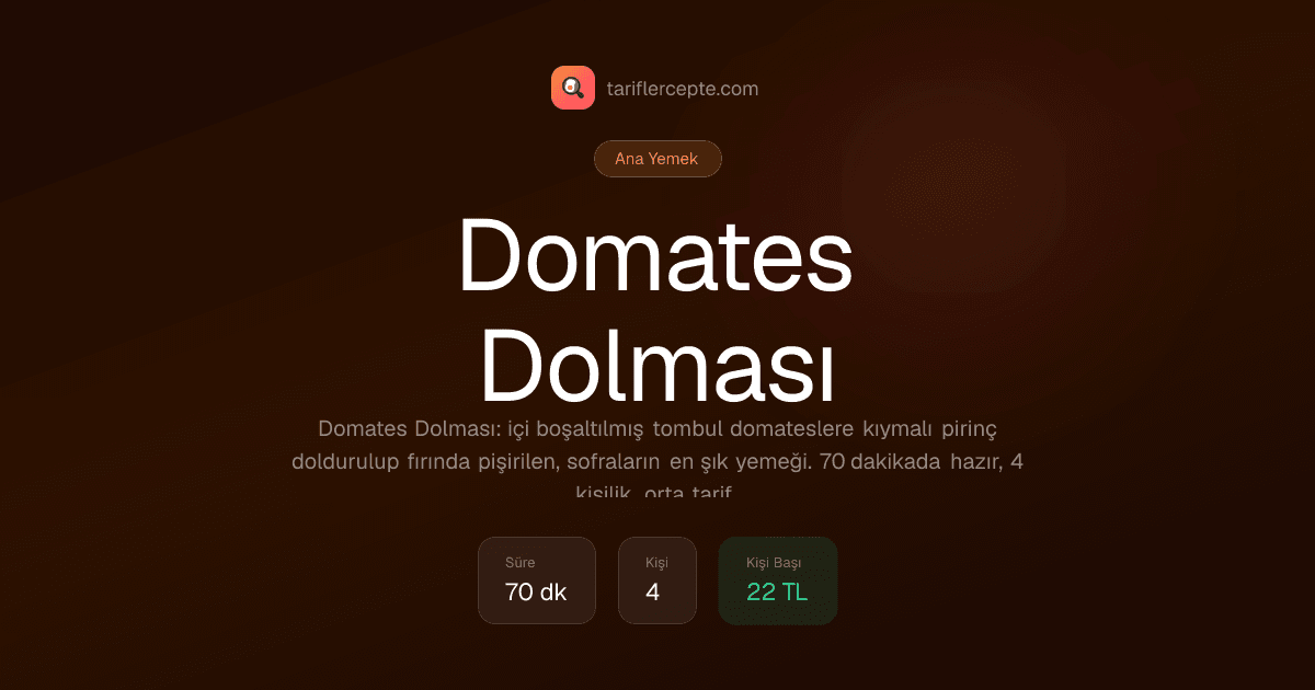 Domates Dolması tarifi