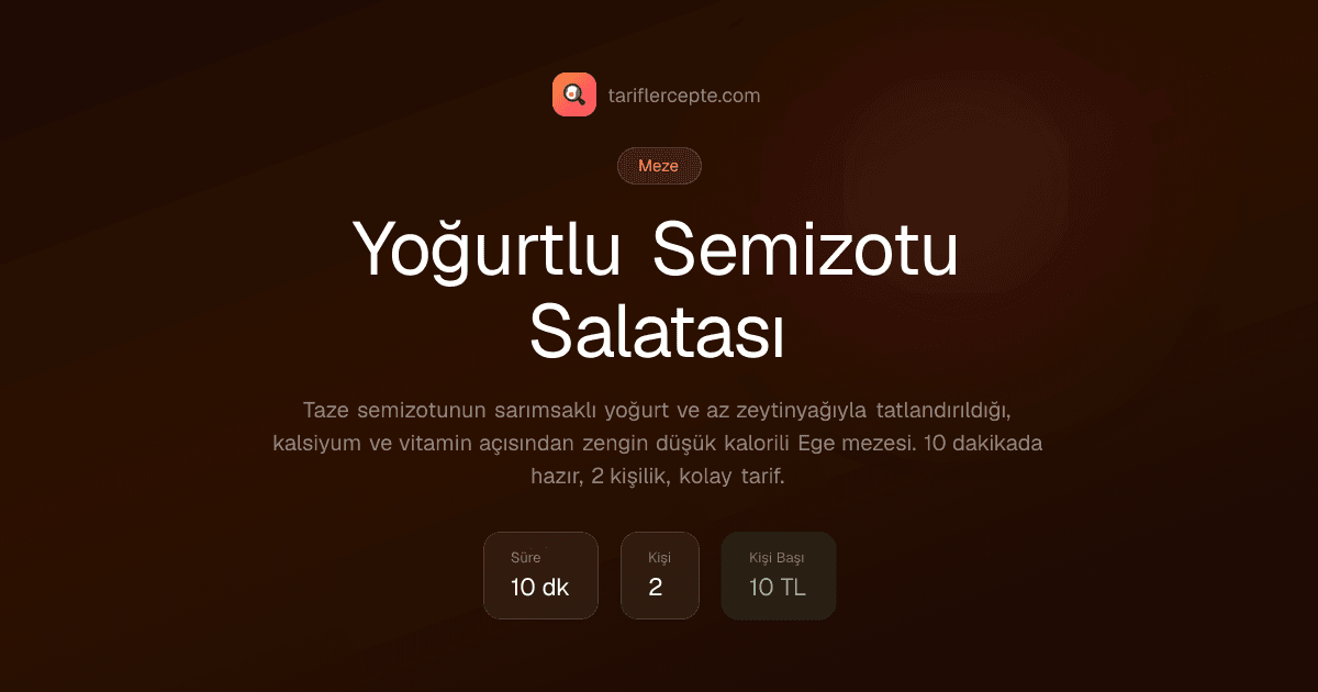 Yoğurtlu Semizotu Salatası tarifi