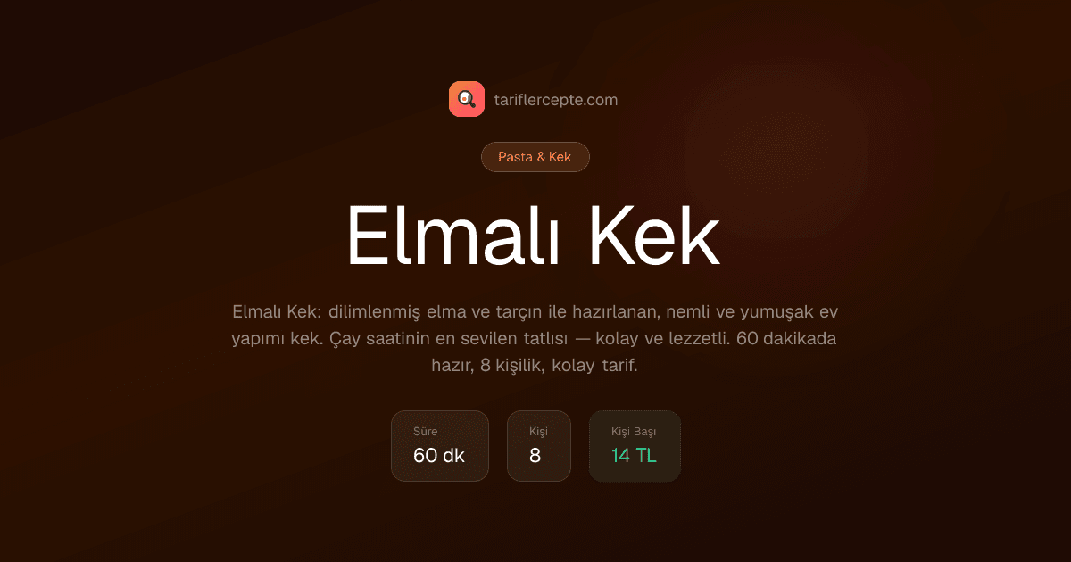 Elmalı Kek tarifi