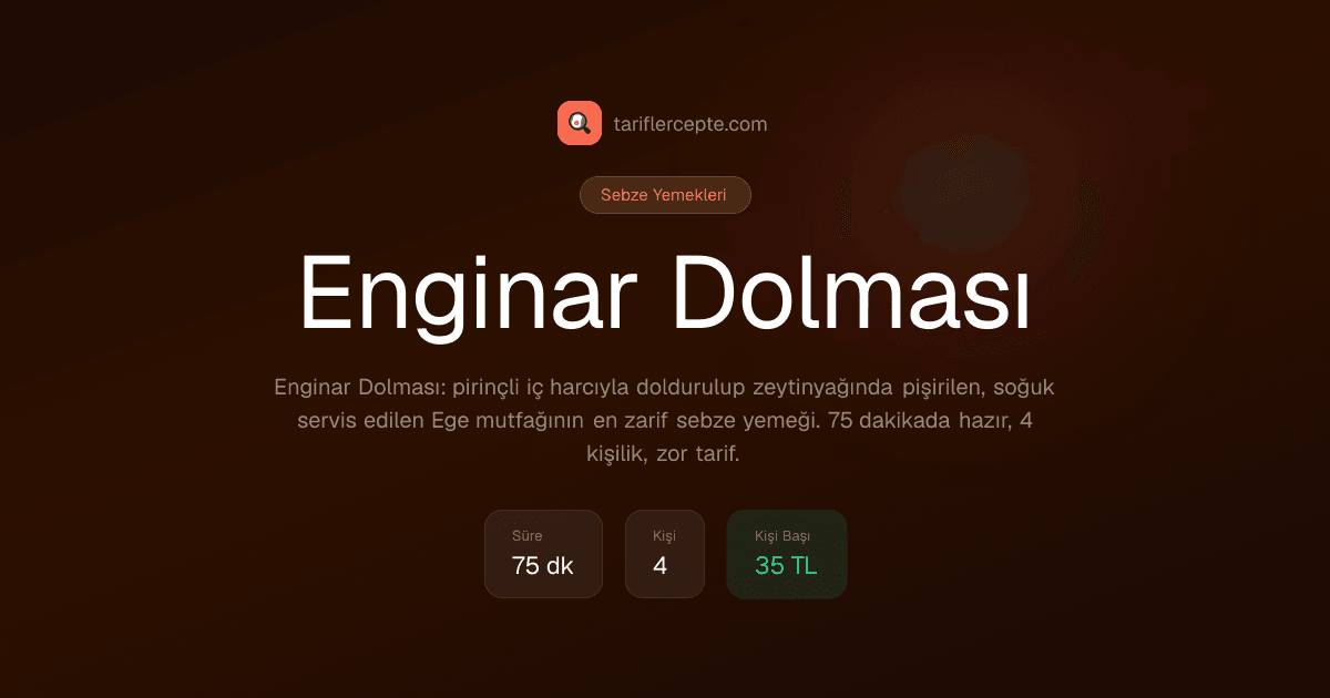 Enginar Dolması tarifi