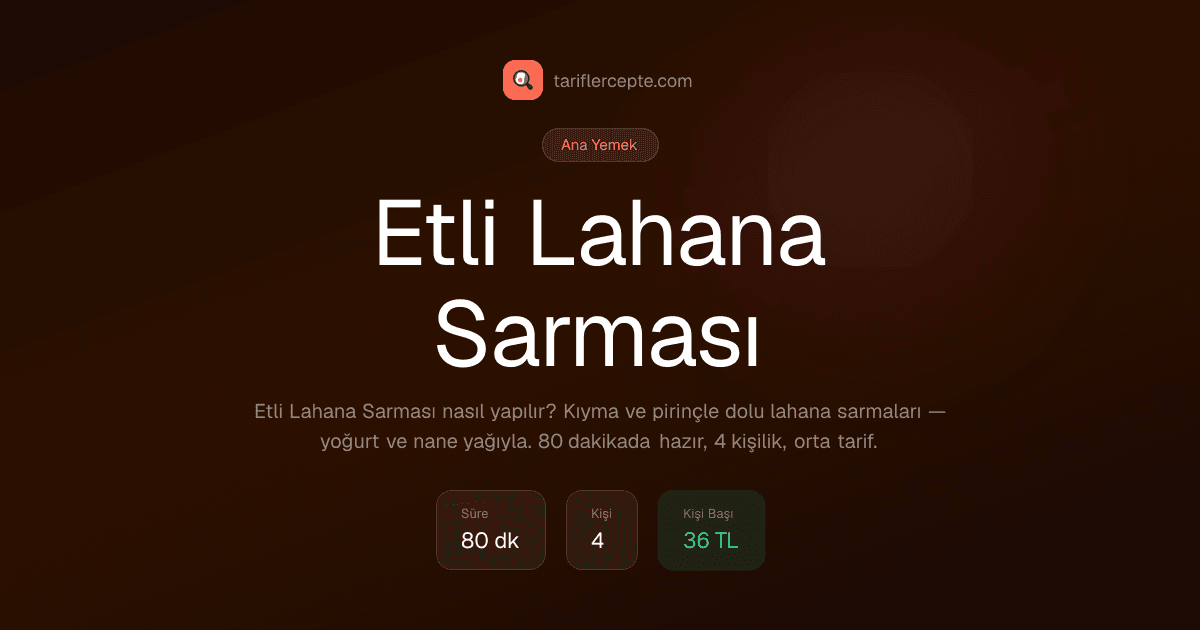 Etli Lahana Sarması tarifi