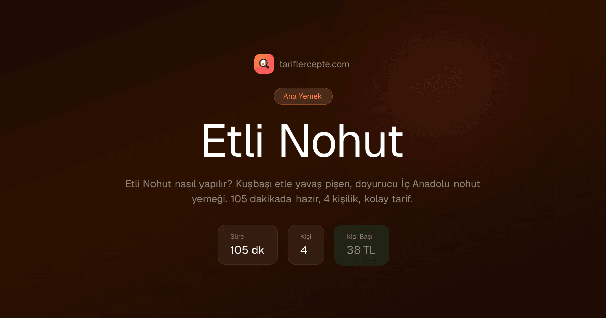 Etli Nohut tarifi
