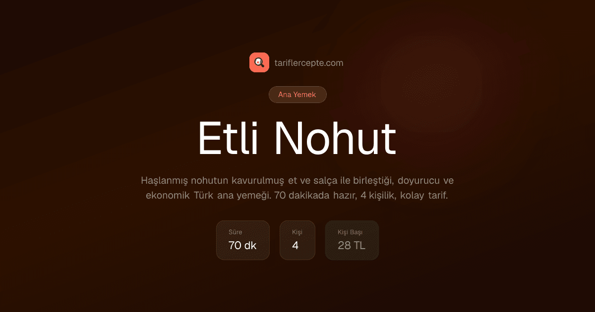 Etli Nohut tarifi
