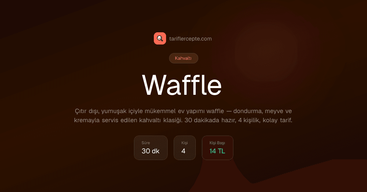 Waffle tarifi