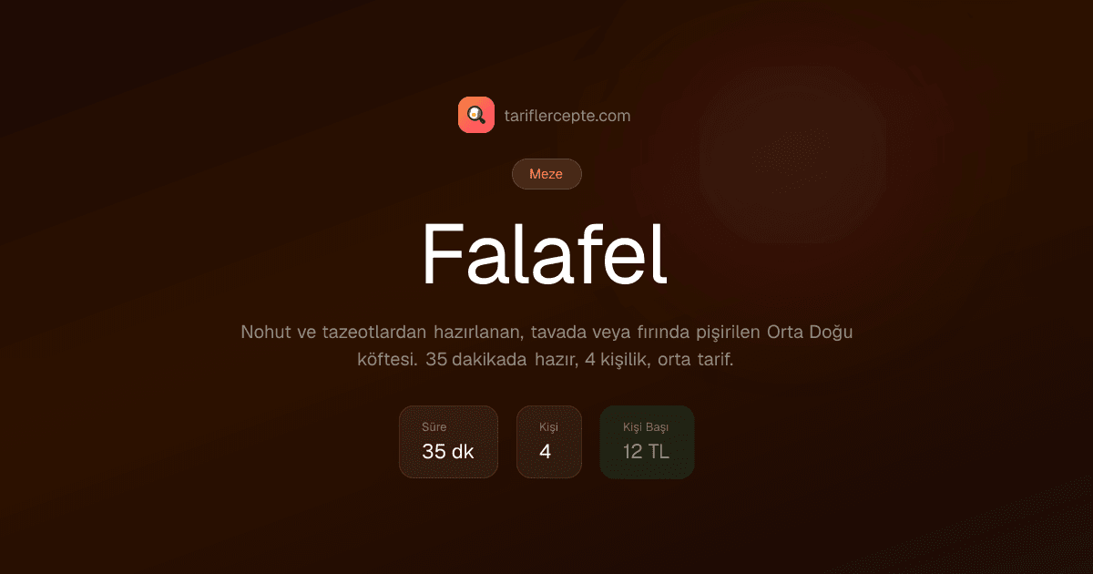 Falafel tarifi