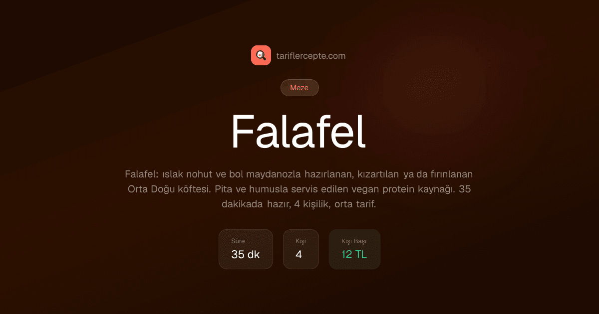 Falafel tarifi