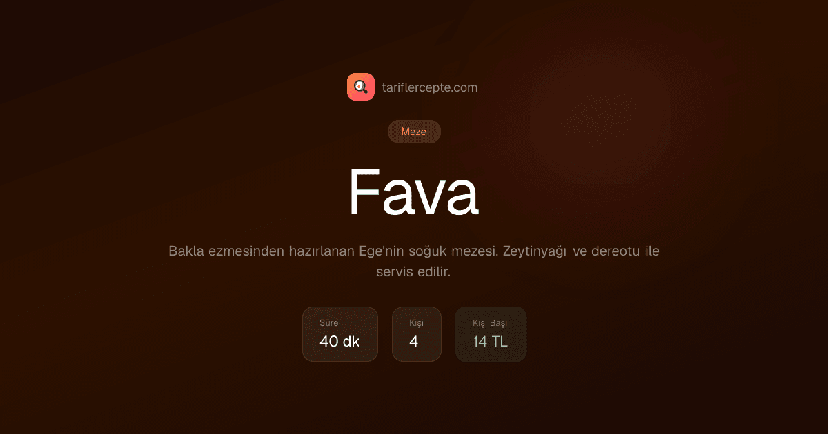 Fava tarifi