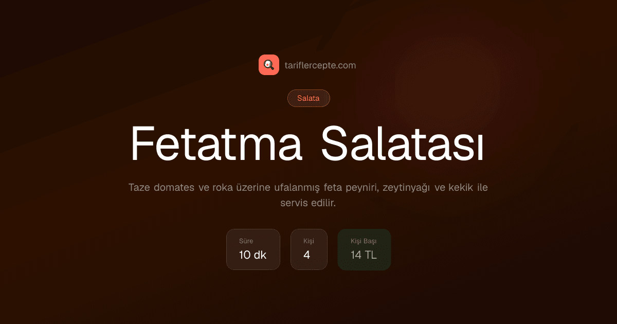 Fetatma Salatası tarifi