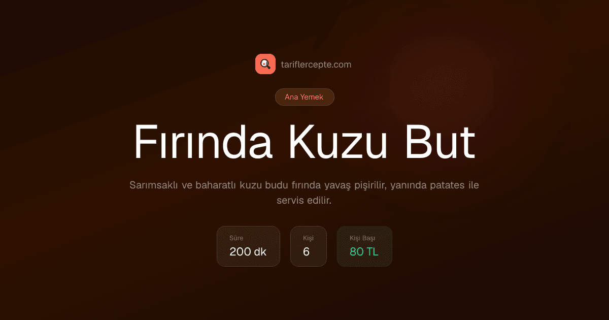 Fırında Kuzu But tarifi