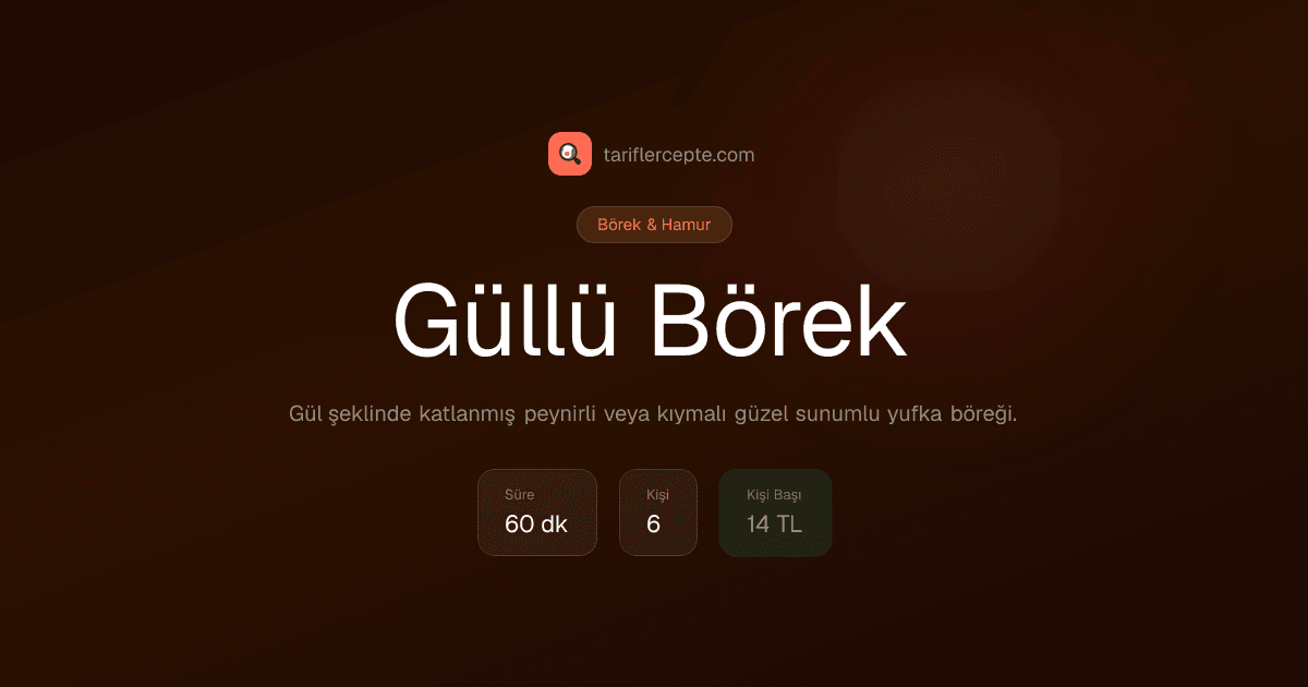Güllü Börek tarifi