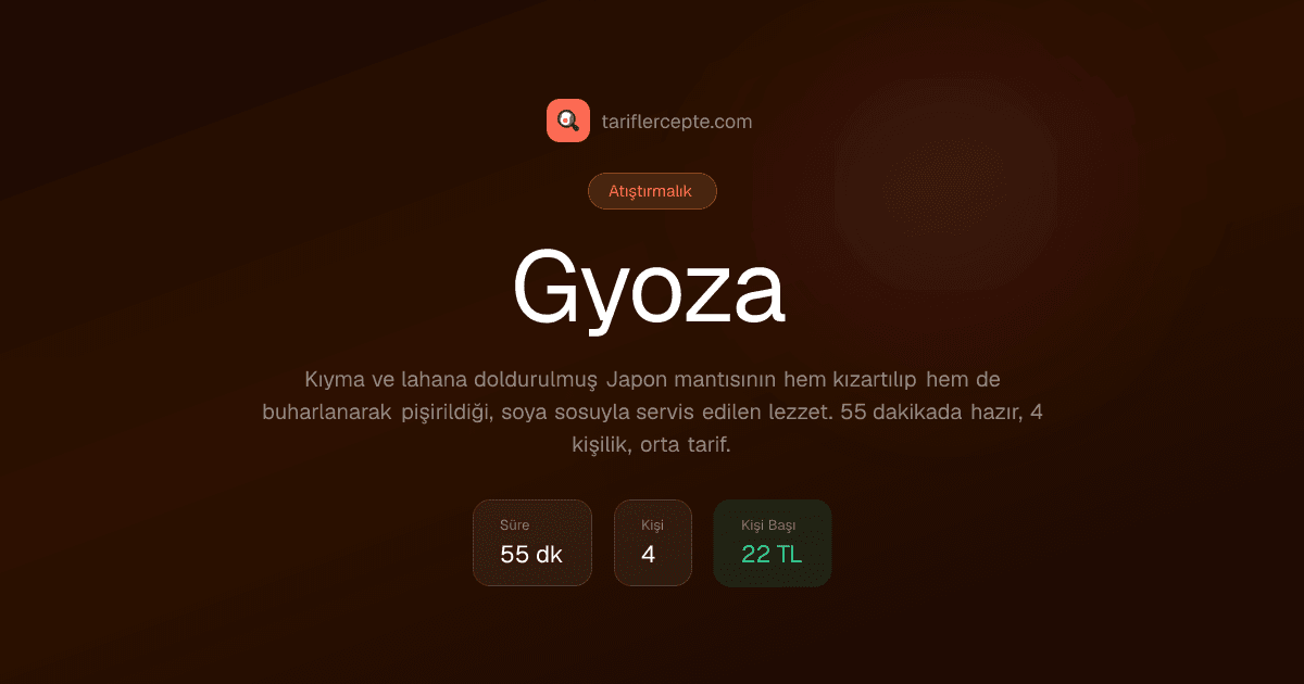Gyoza tarifi