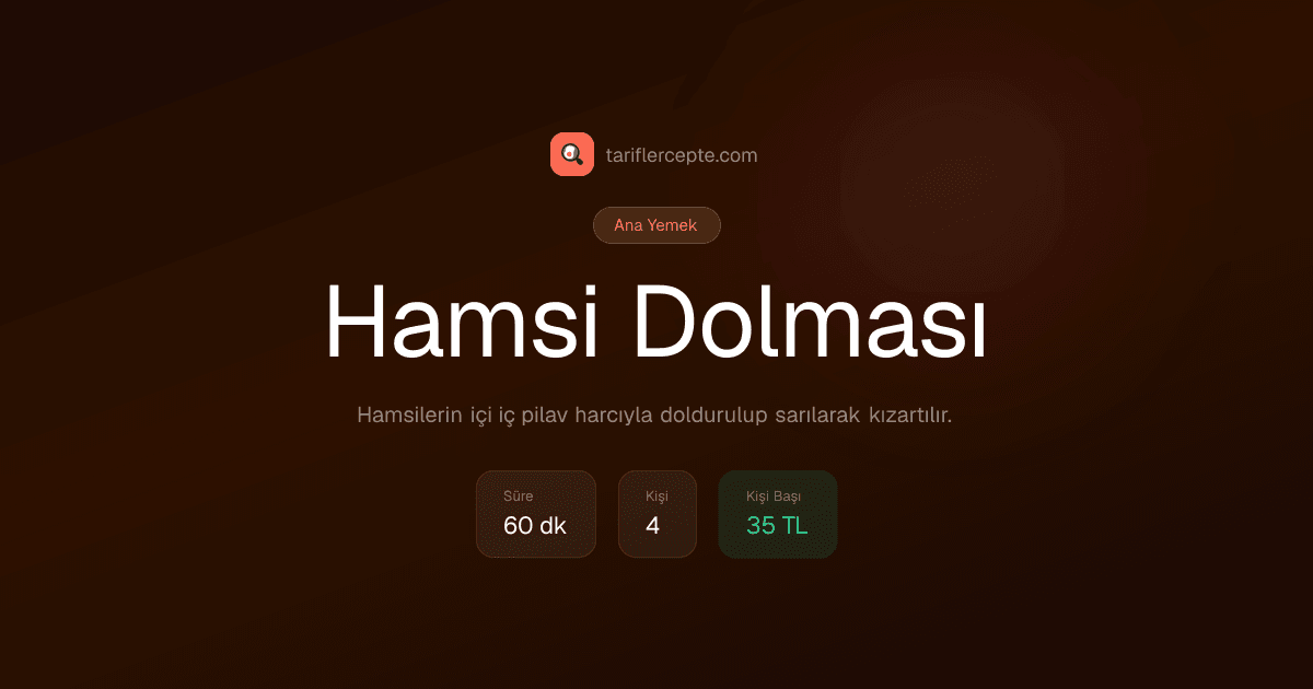 Hamsi Dolması tarifi