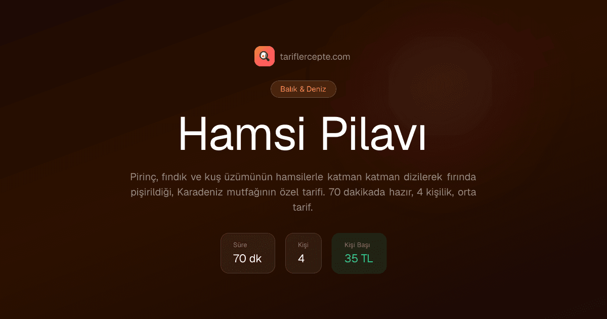 Hamsi Pilavı tarifi