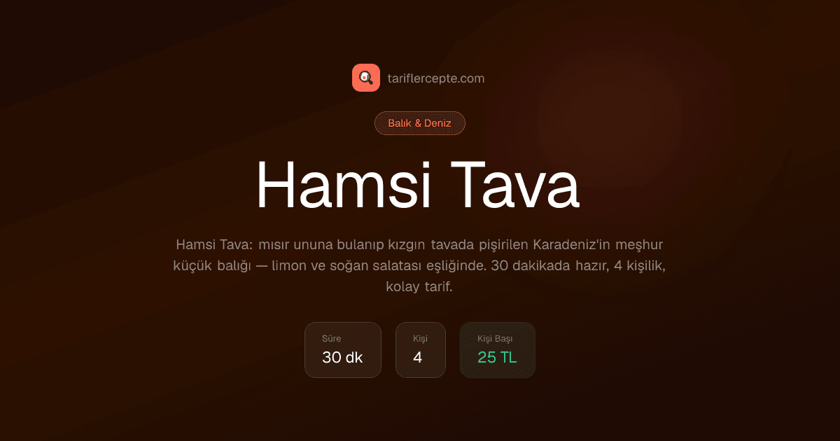 Hamsi Tava tarifi