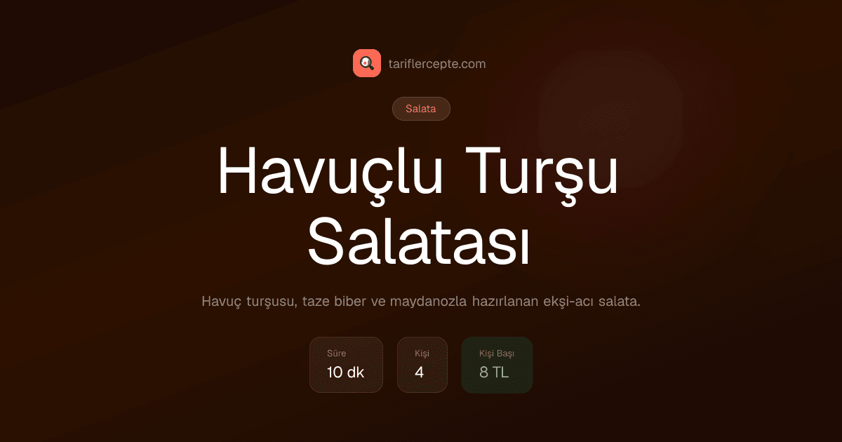 Havuçlu Turşu Salatası tarifi