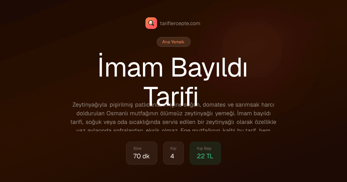 İmam Bayıldı Tarifi tarifi