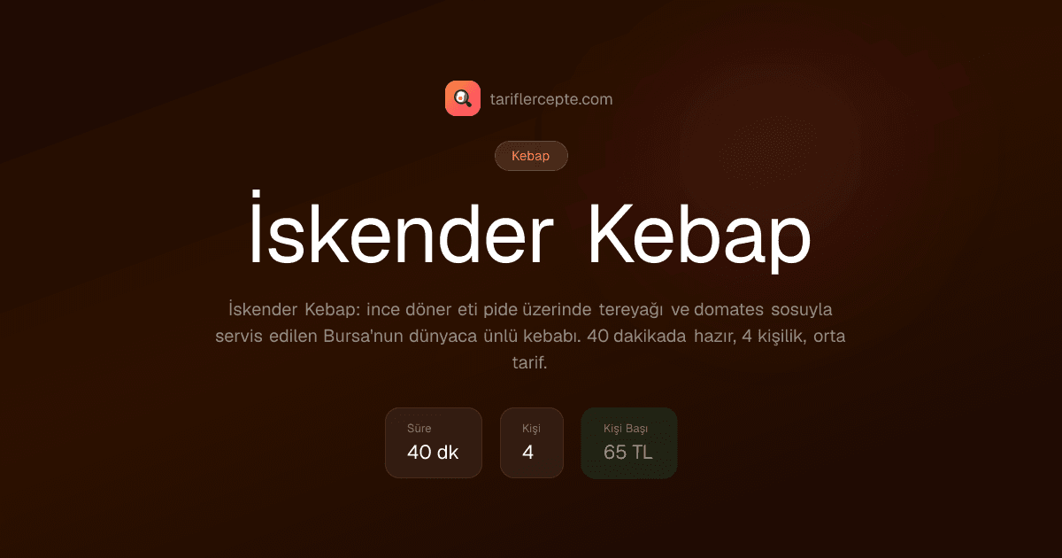 İskender Kebap tarifi