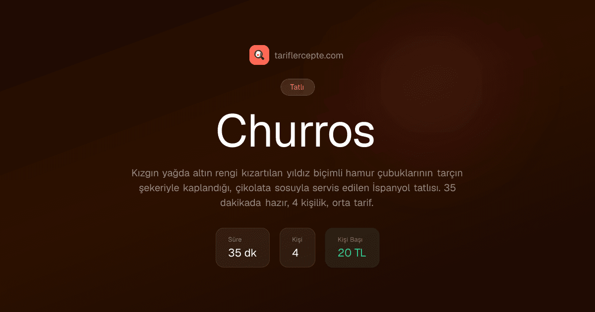 Churros tarifi