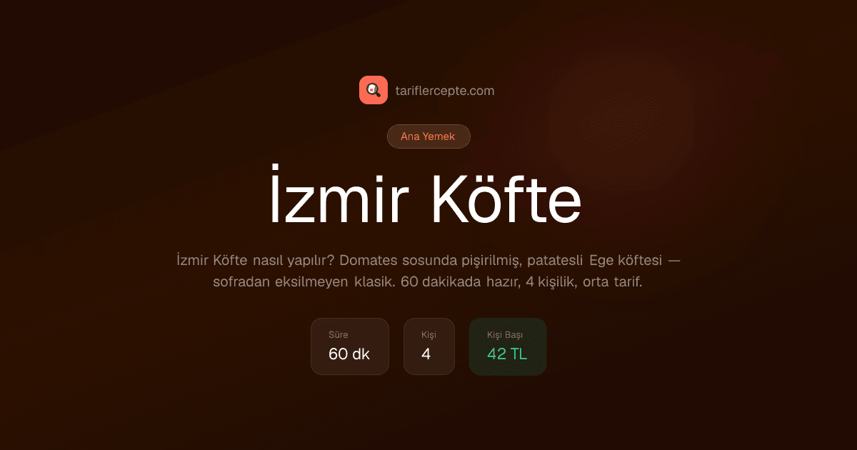 İzmir Köfte tarifi