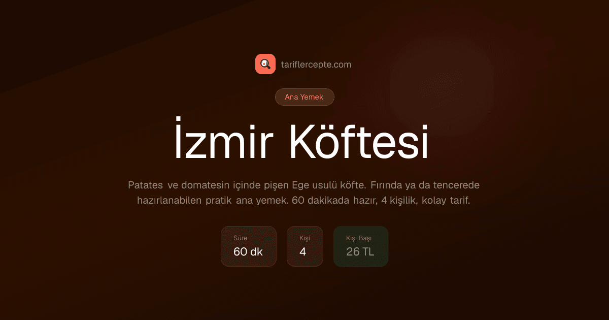 İzmir Köftesi tarifi