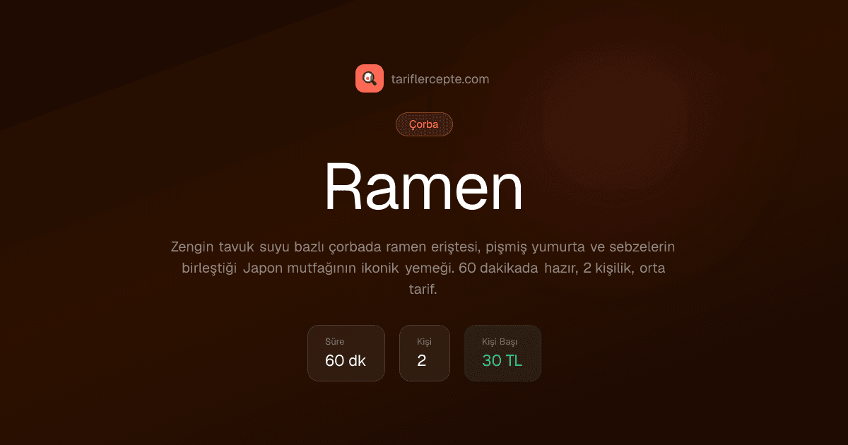 Ramen tarifi