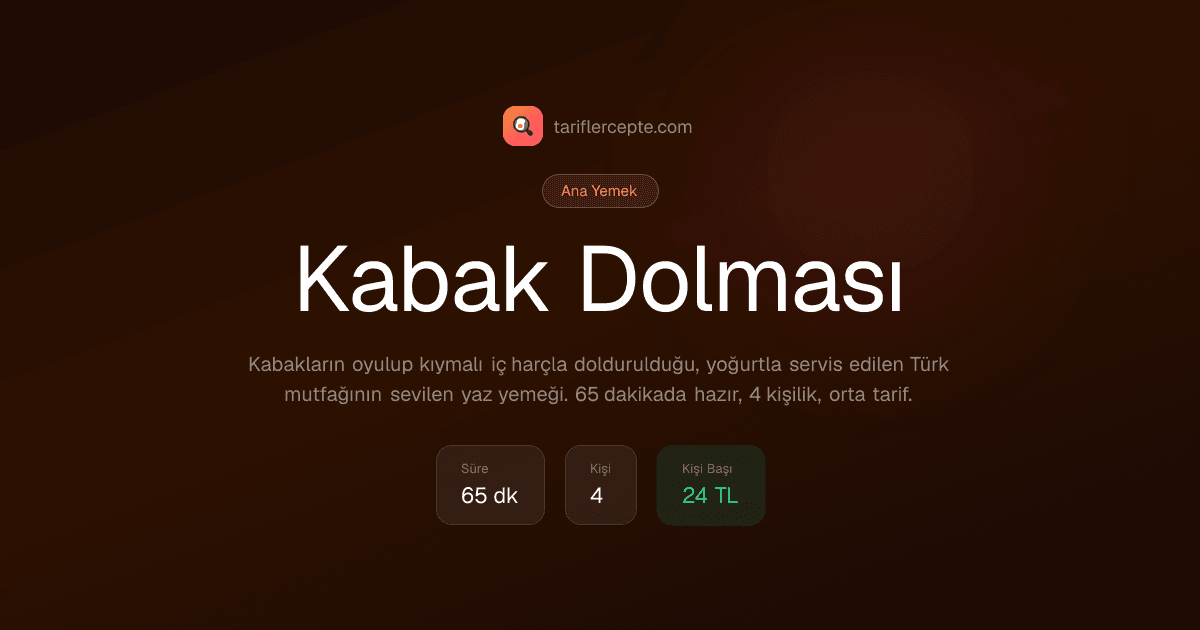 Kabak Dolması tarifi